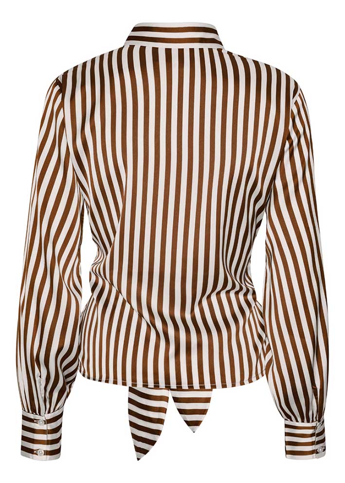 Karmamia Lee Skjorte - Toffee Stripe