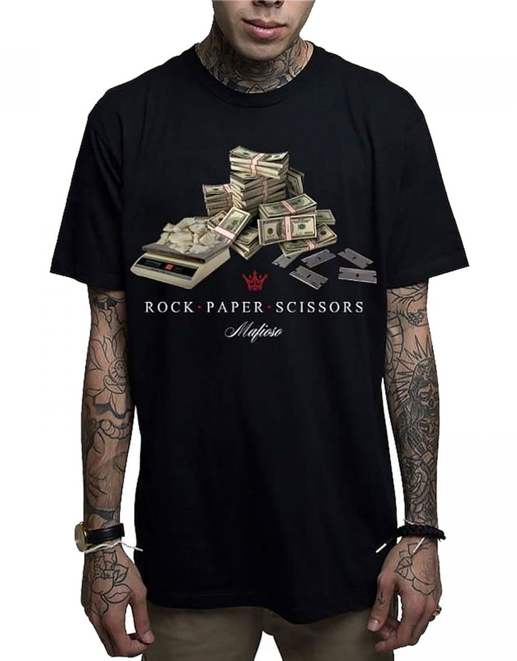 Mafioso Rock Paper T-Shirt