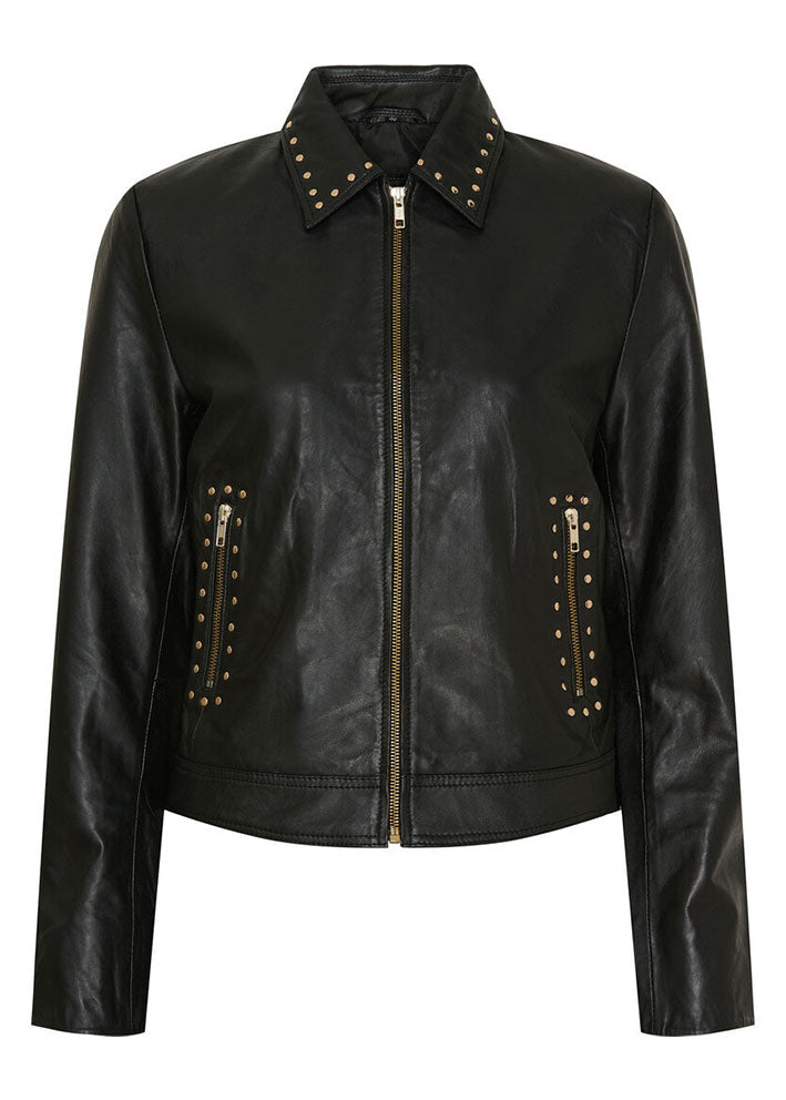 Notyz Biker Jacket 11356 Black with light gold