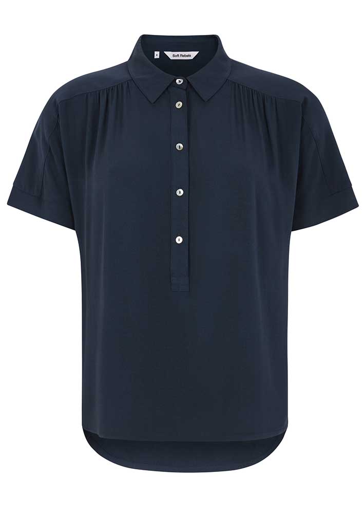 Soft Rebels Alberta Blouse SR325-710 Total Eclipse