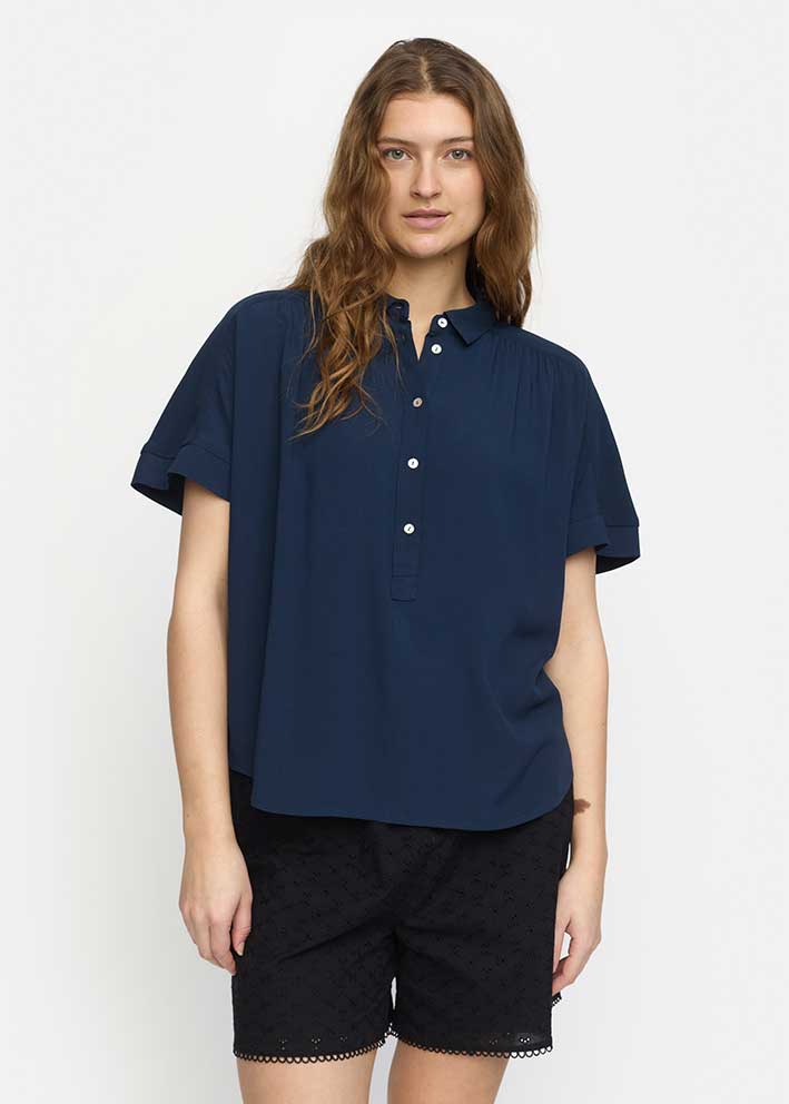 Soft Rebels Alberta Blouse SR325-710 Total Eclipse