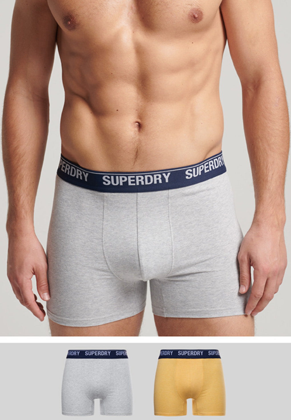 Superdry Organic Cotton Boxer Double Pack (2par) Udsalg