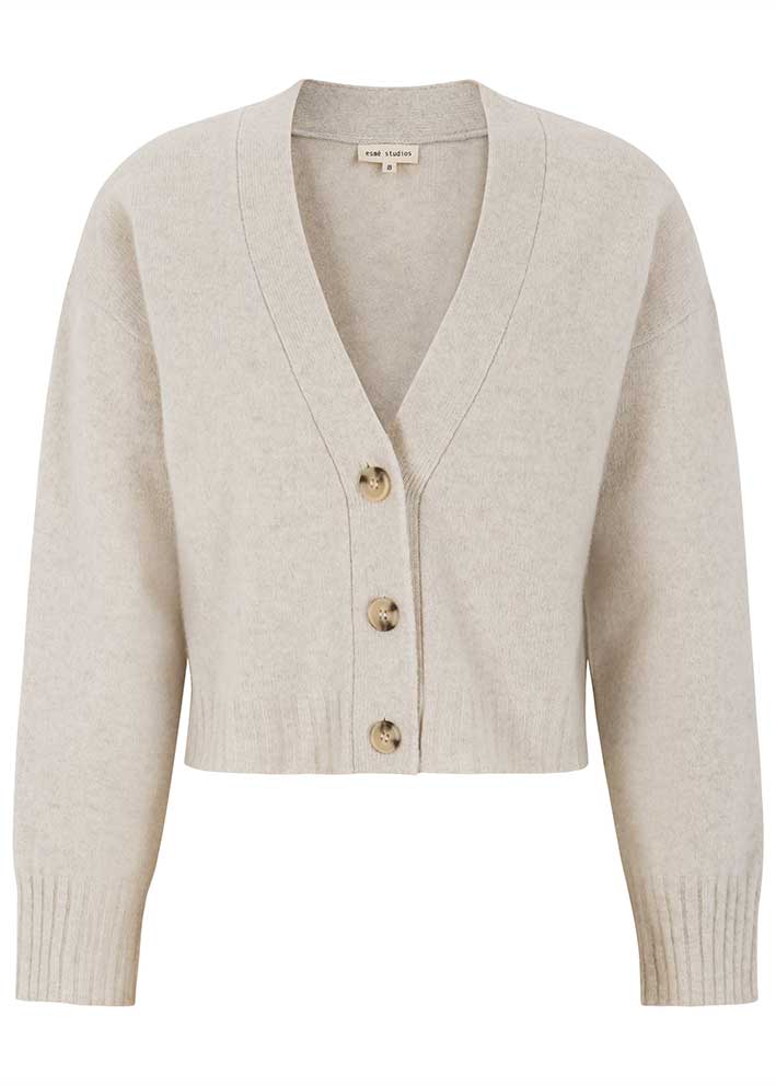 Esmé Studios Cleo Knit Cardigan ES424-333 Nacreous Clouds Mélange Udsalg