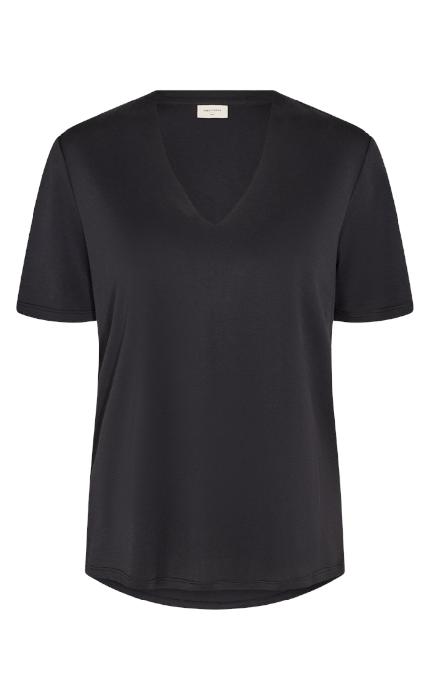 Freequent Bluse - Yr - Black Mode
