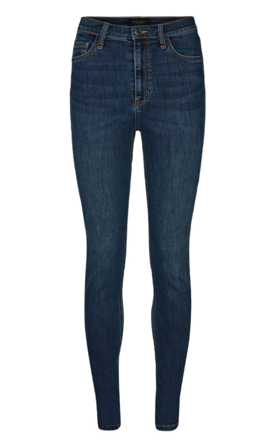 Freequent Bukser - Harlow - Medium Blue Online nu