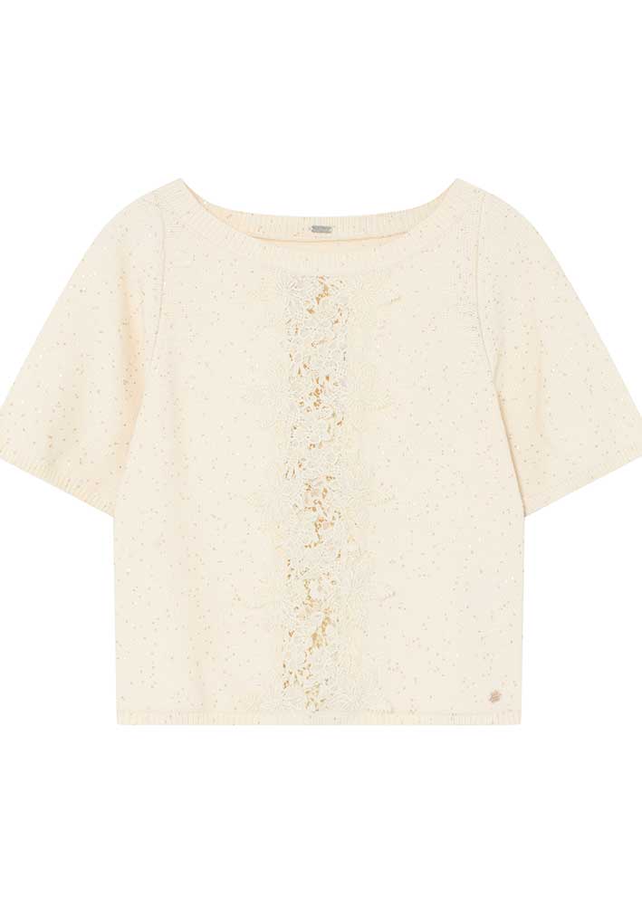 Gustav Madelin short knit 57401 Off White Levere
