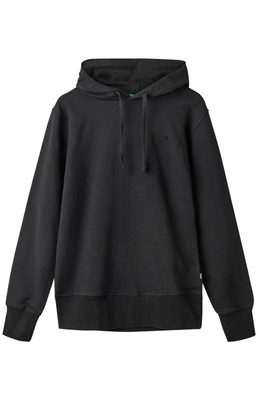 H2O Hoodie - Happy Organic - Black på udsalg