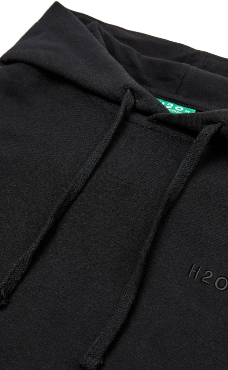 H2O Hoodie - Happy Organic - Black på udsalg