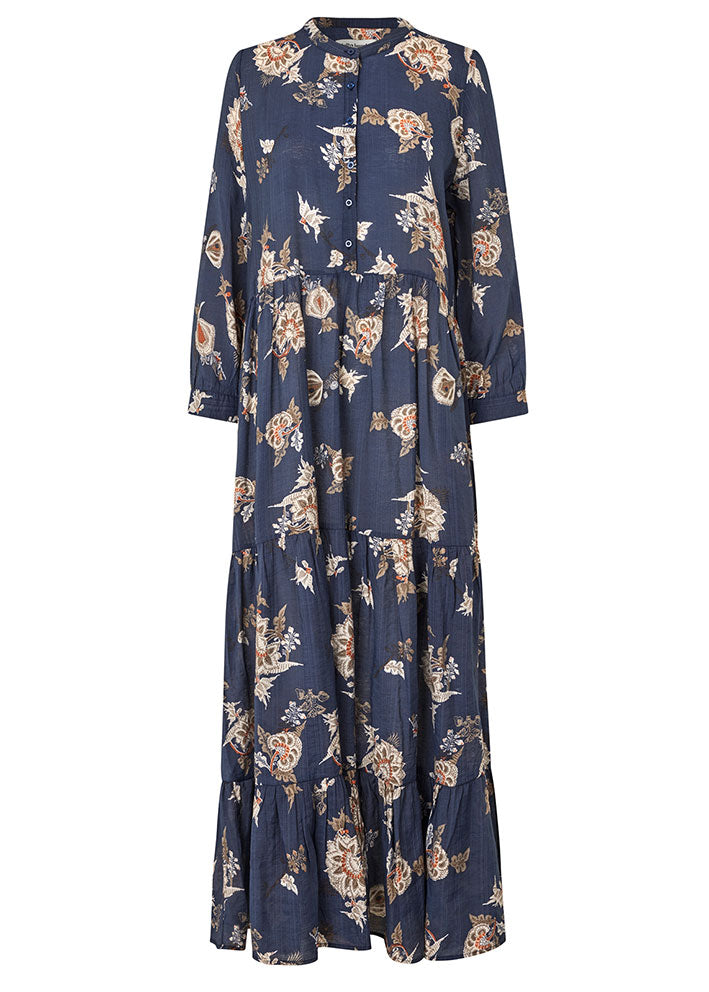 Lollys Laundry Nee Maxi Kjole - Dark Blue