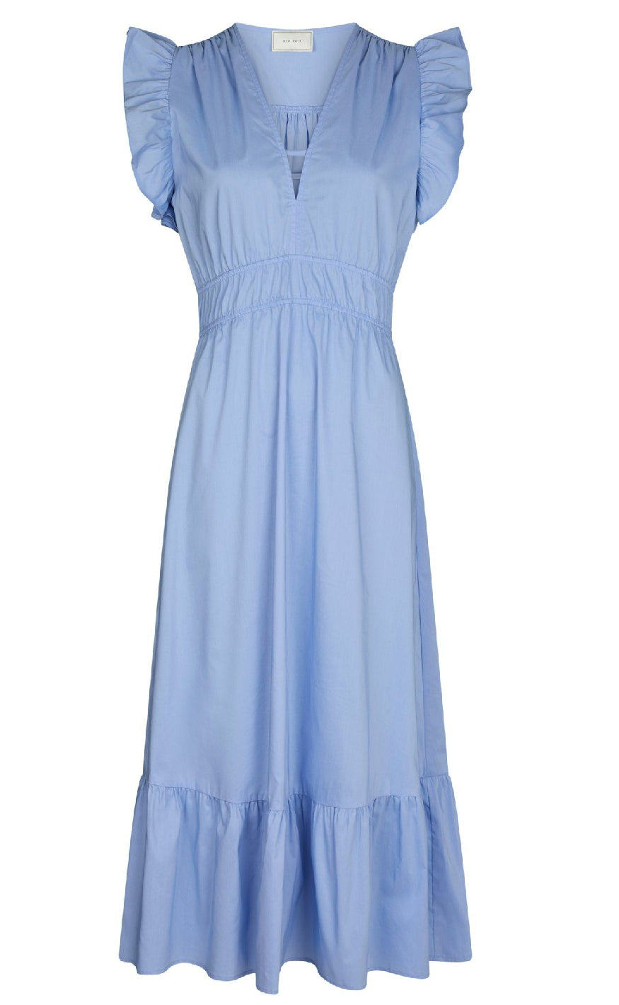 Neo Noir Kjole - Pollana Poplin - Sky Blue