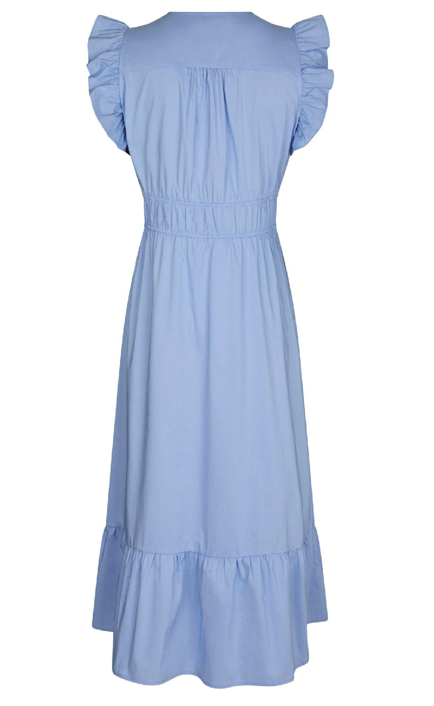 Neo Noir Kjole - Pollana Poplin - Sky Blue