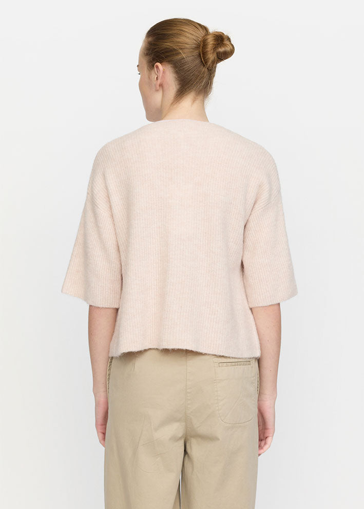 Soft Rebels Hema SS Cardigan SR225-206 Hushed violet melange