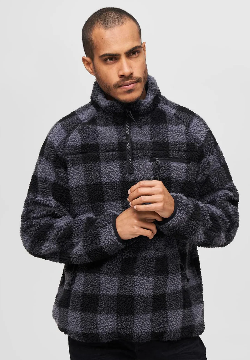 Brandit Teddy Fleece Troyer Worker Jacket