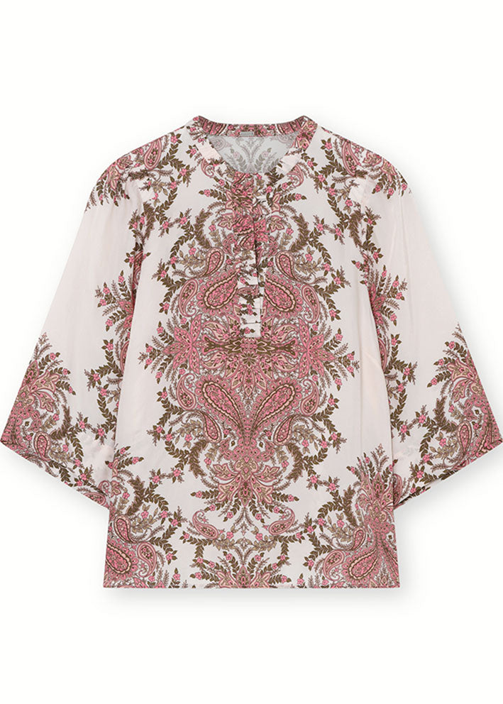 Gustav Neomi shirt 56666 Skjorte - Off White w coral paisley print