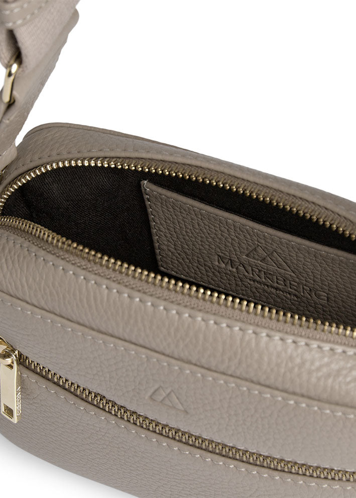 Markberg Elea Crossbody Taske - Grain - Sand with gold Online Hot Salg