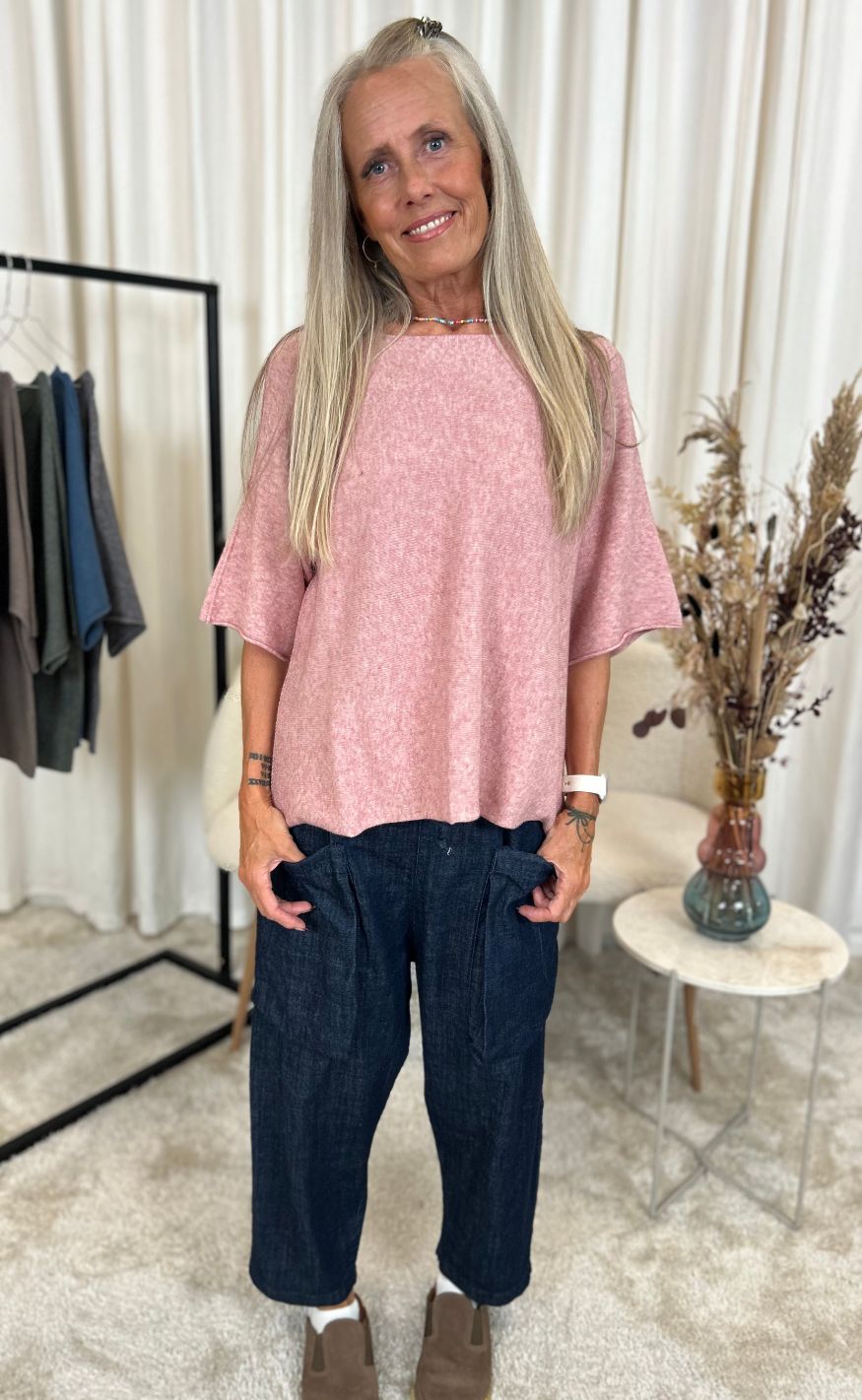 Marta Du Chateau Bluse - Sia - Old Rose Online nu