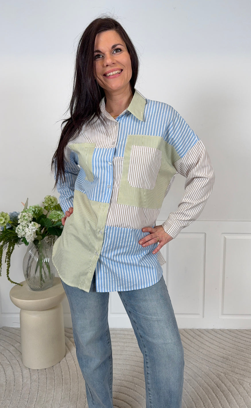 Marta Du Chateau Skjorte - Blandine - Multi Beige