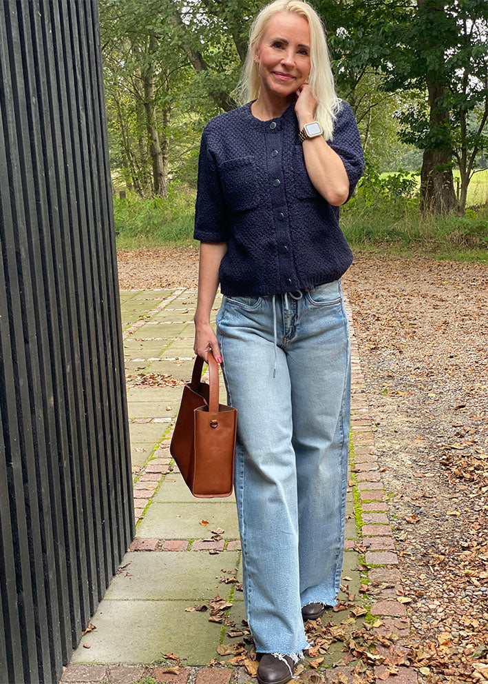 My Essential Wardrobe Carry Cardigan - Sky Captain Blue