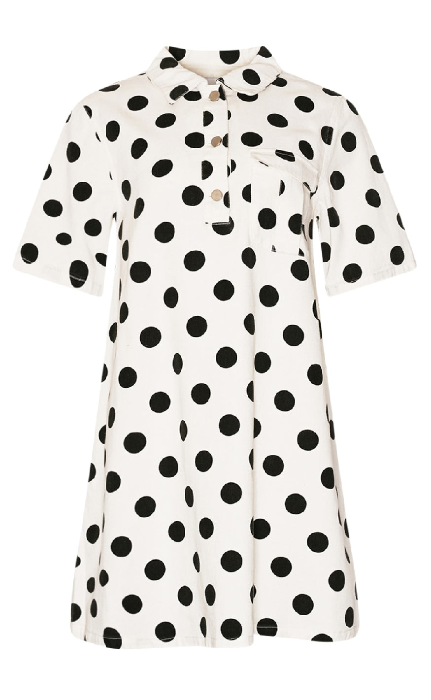 Noella Kjole - Jozie - Carmella White Print