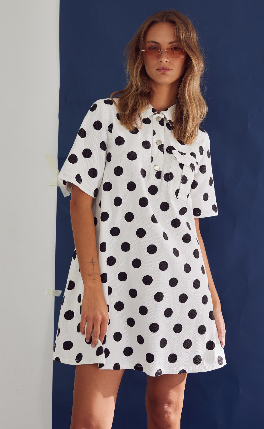 Noella Kjole - Jozie - Carmella White Print