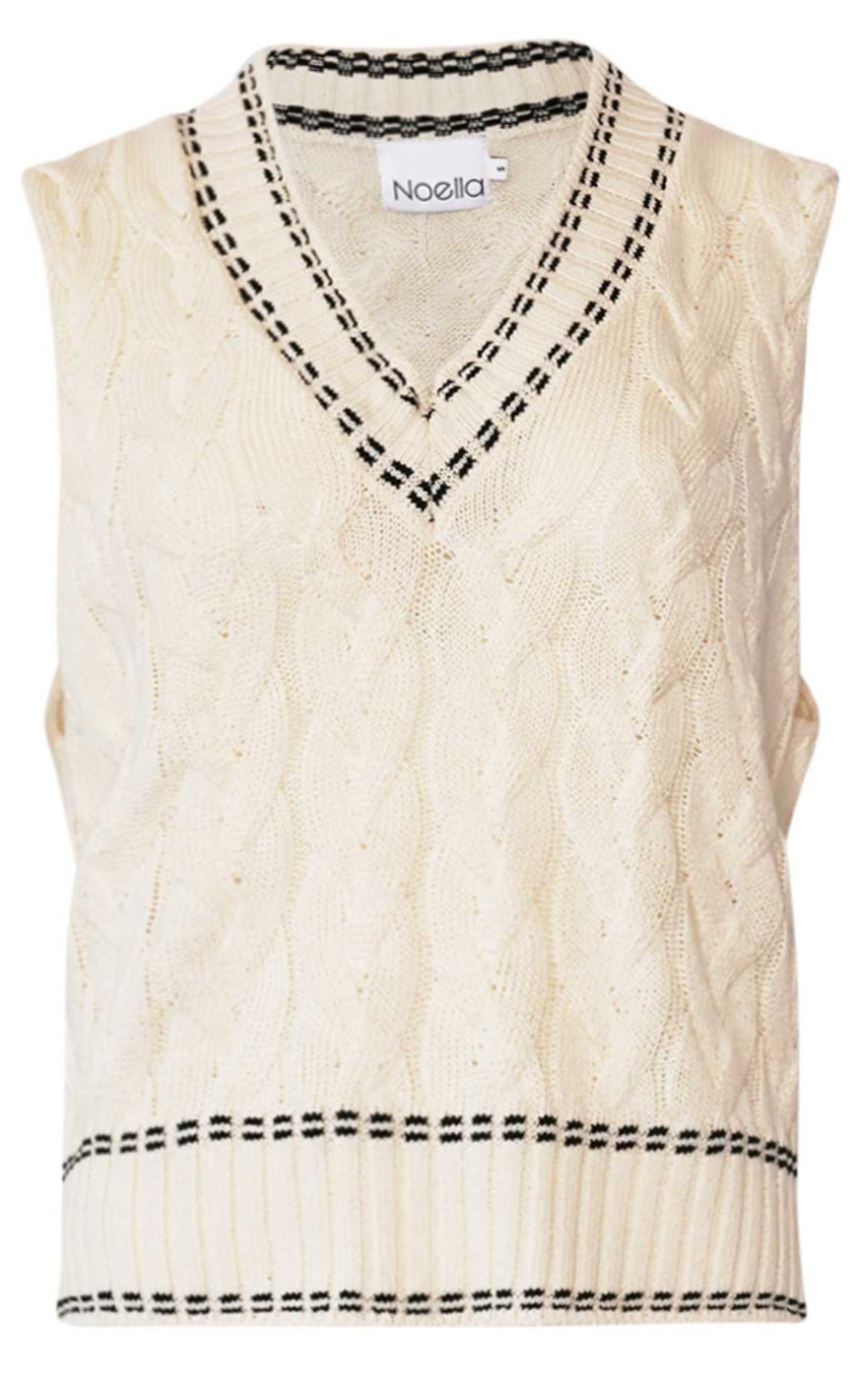 Noella Vest- Gio Knit - Ivory Rabat