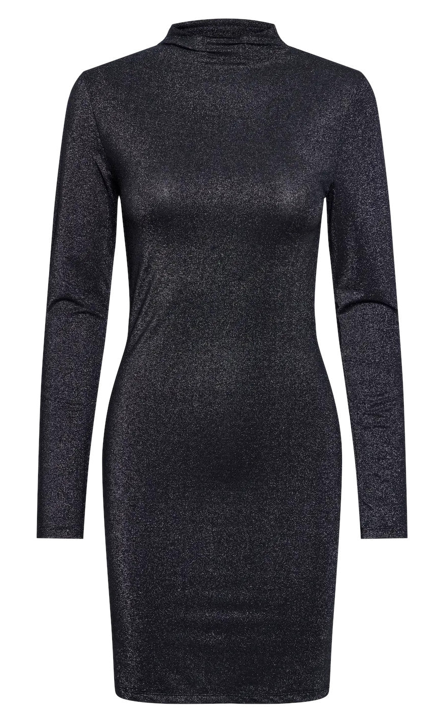 Pieces Kjole - Monica - Black Silver Mode