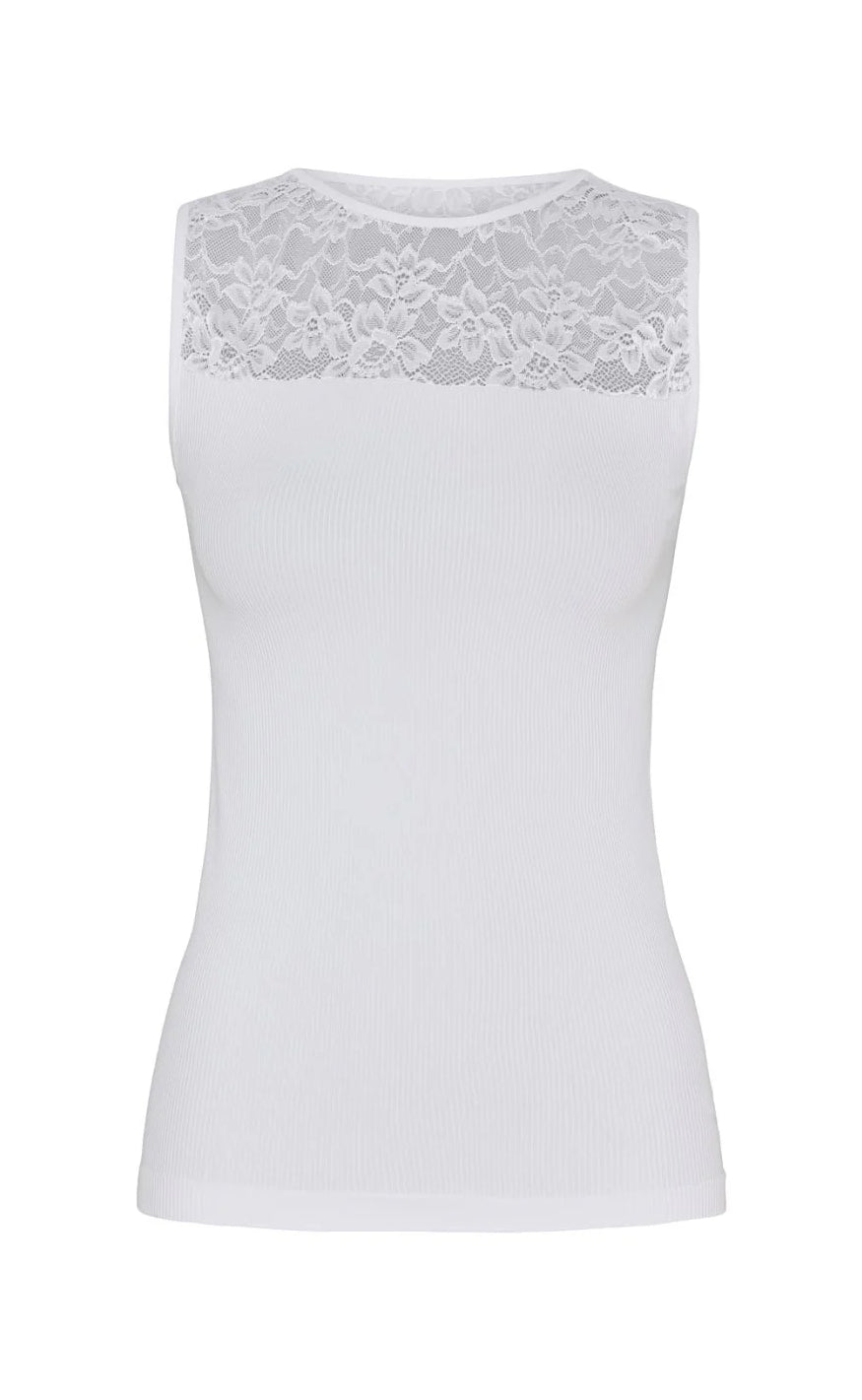 Tim & Simonsen Top - Nancy Rib - Bianco