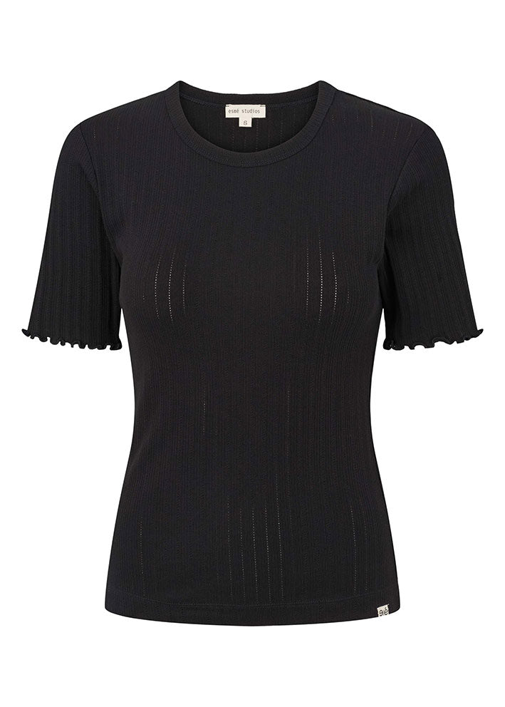 Esmé Studios Ella SS Top ES124-302 Black
