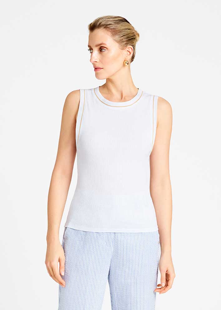 Gustav Cami rib top 57700 Bright White