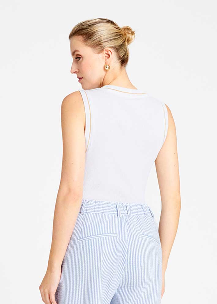 Gustav Cami rib top 57700 Bright White