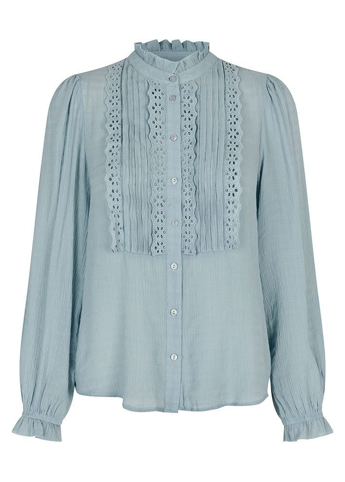 Lollys Laundry Ariel Skjorte - Dusty Blue