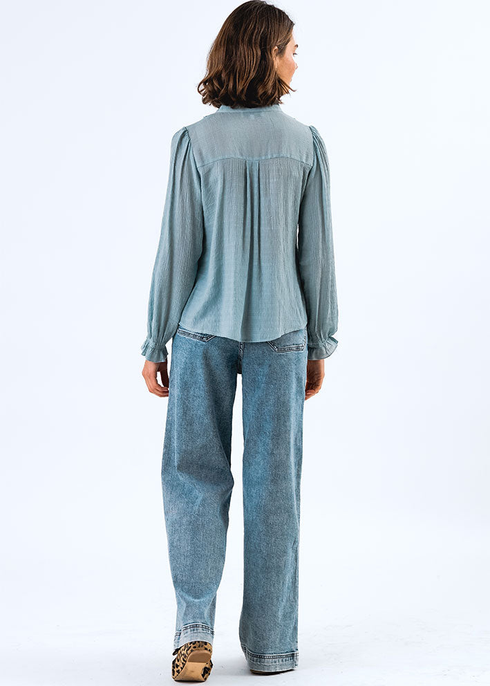 Lollys Laundry Ariel Skjorte - Dusty Blue