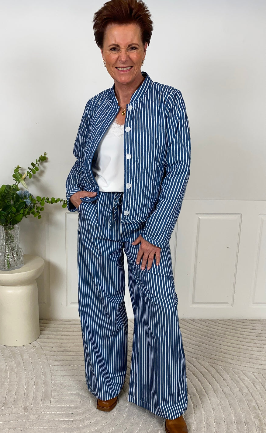 Lollys Laundry Jakke - Emilia - Stripe på udsalg