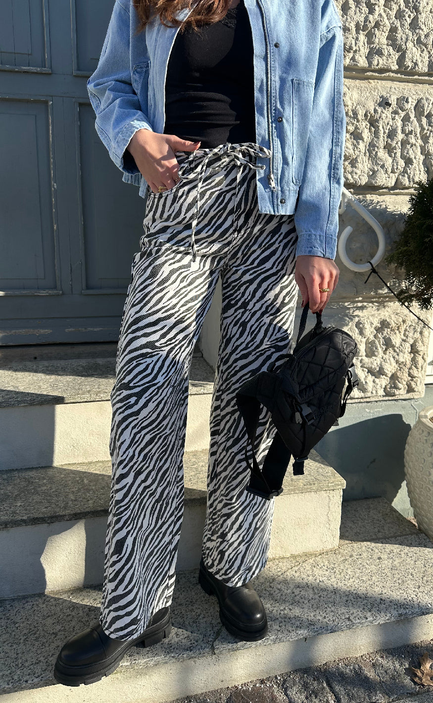 Moves Jeans - Adanna Zebra - Black