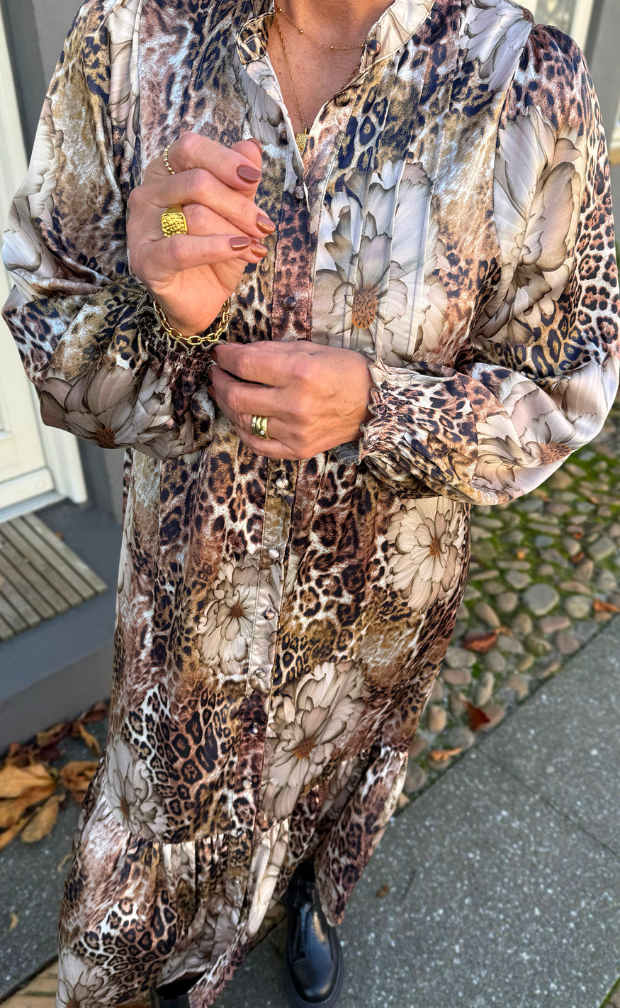 Say INA Copenhagen Kjole - Aida - Leopard / Flower