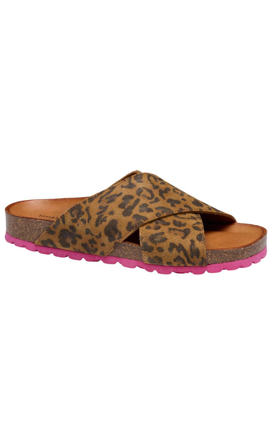 Tim & Simonsen Sandaler - Annet Leopard - Whisky-Fucsia