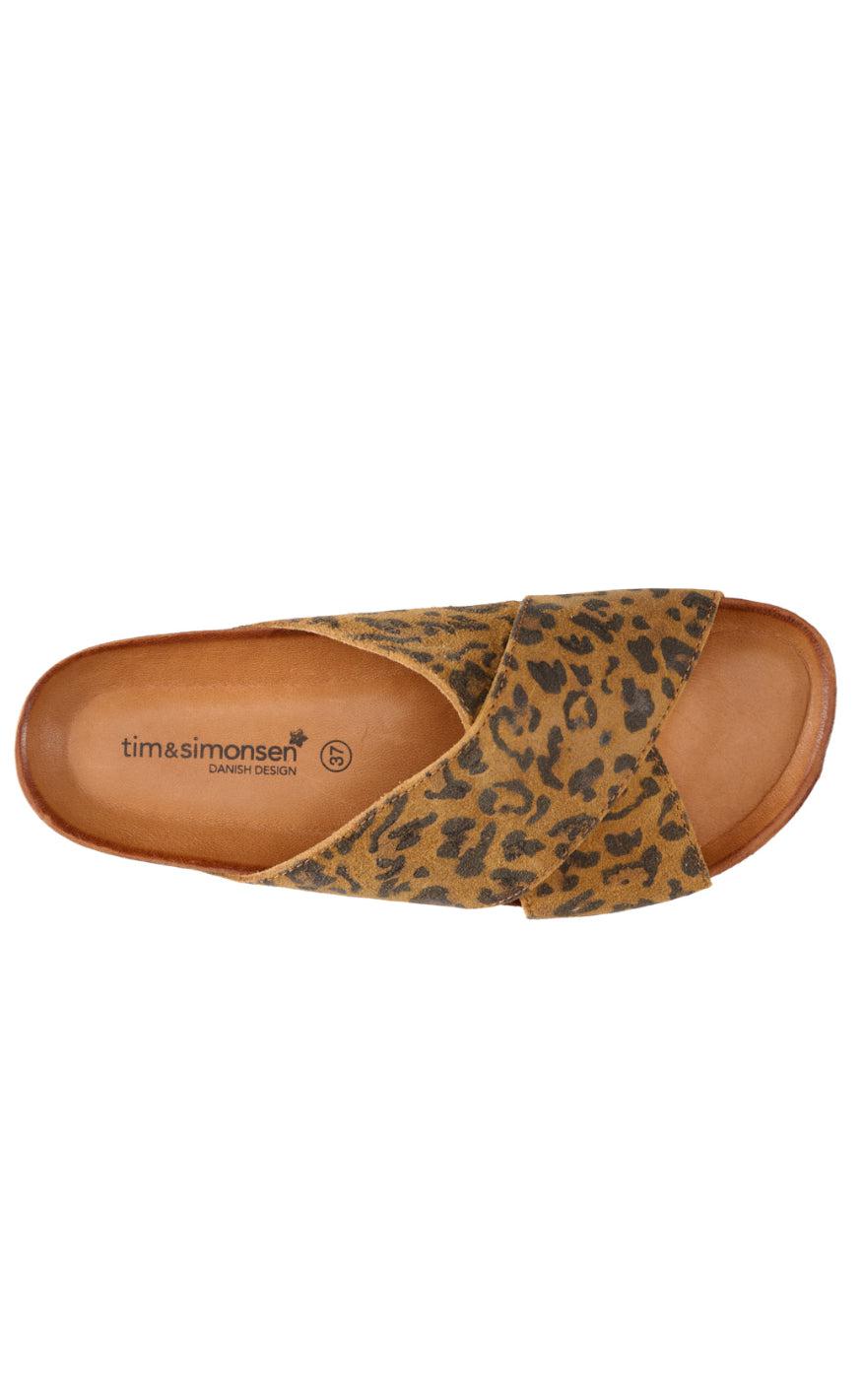 Tim & Simonsen Sandaler - Annet Leopard - Whisky-Fucsia