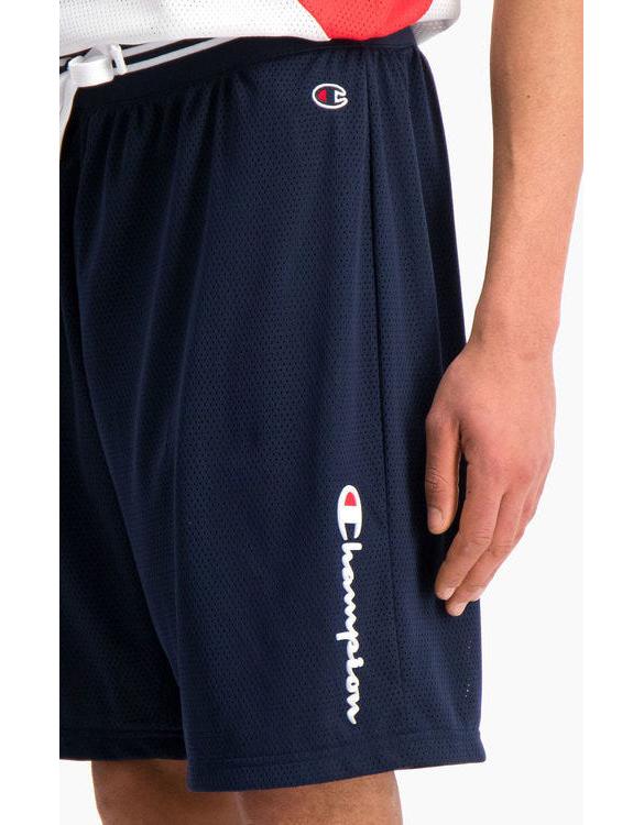 Champion Vertical Script Logo Mesh Basketball Shorts