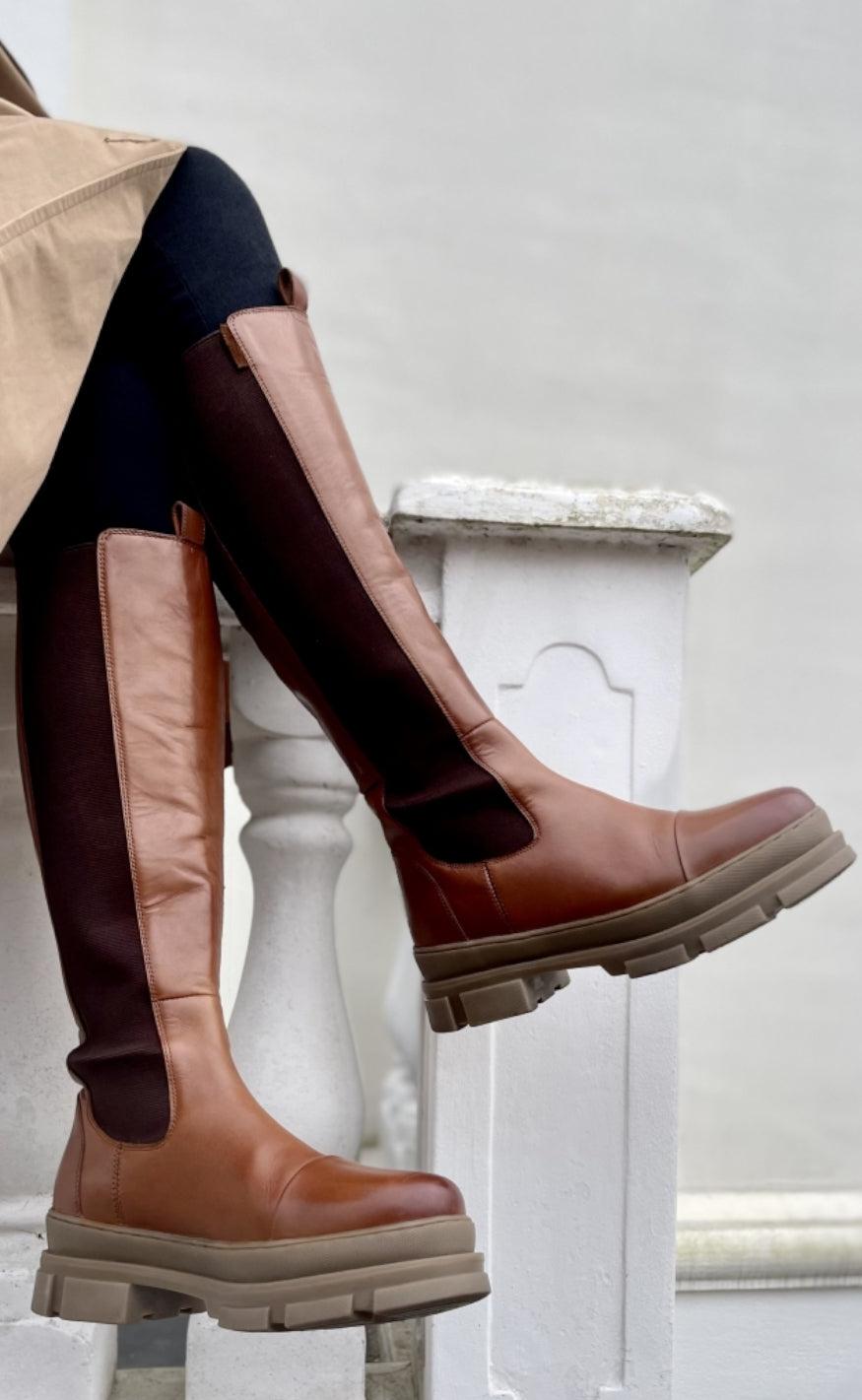 Copenhagen Shoes Støvle - Follow Me - Cognac