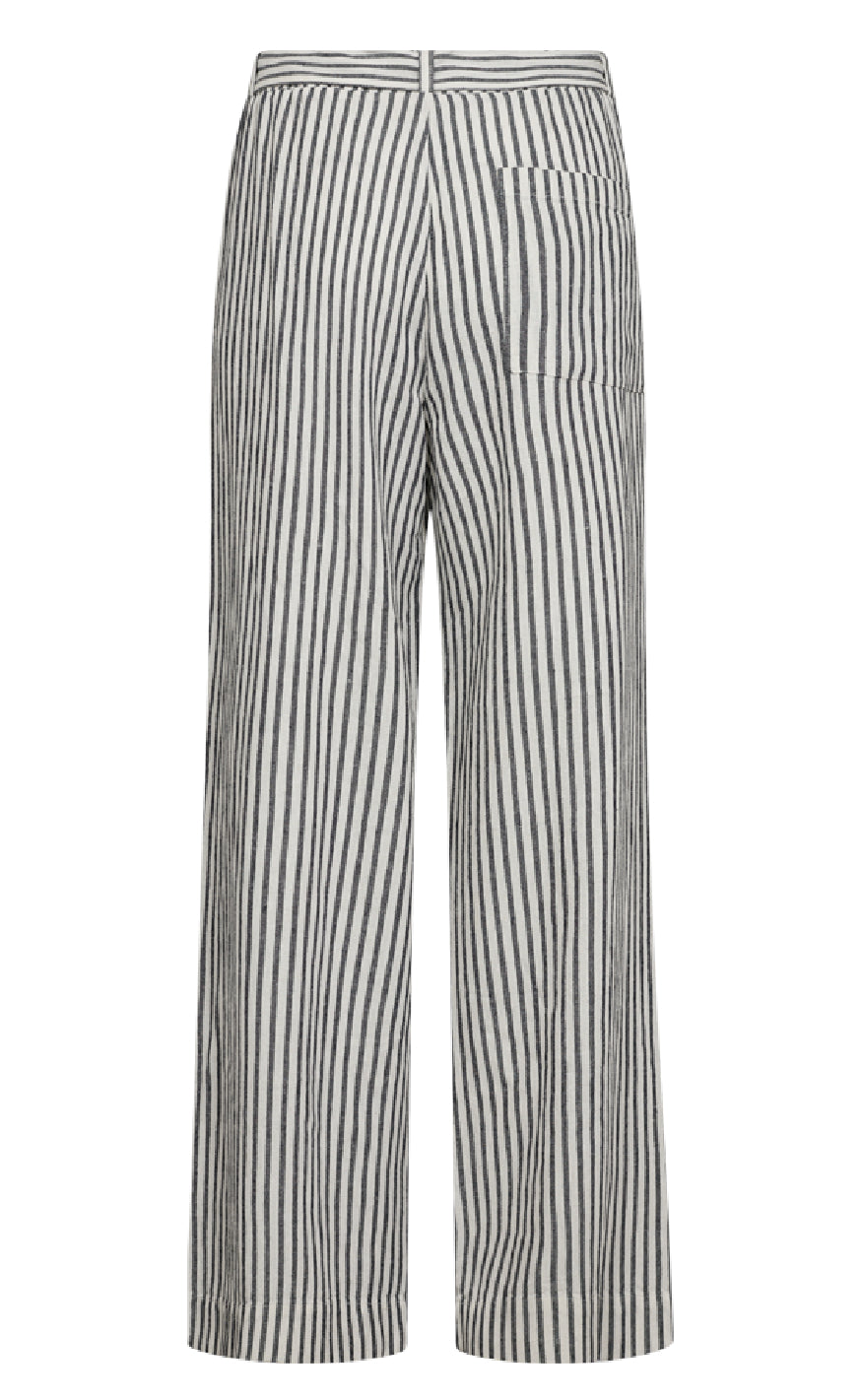 Freequent Bukser - Lavisco - Star Off-white w. Navy Blazer