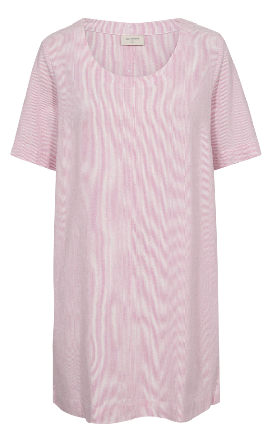 Freequent Kjole - Lava - Off-white w. Fuchsia Pink