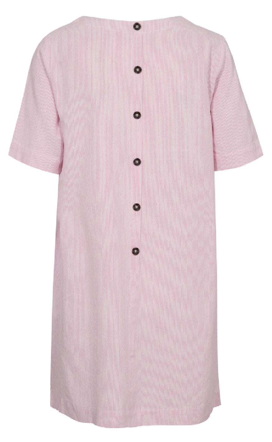 Freequent Kjole - Lava - Off-white w. Fuchsia Pink