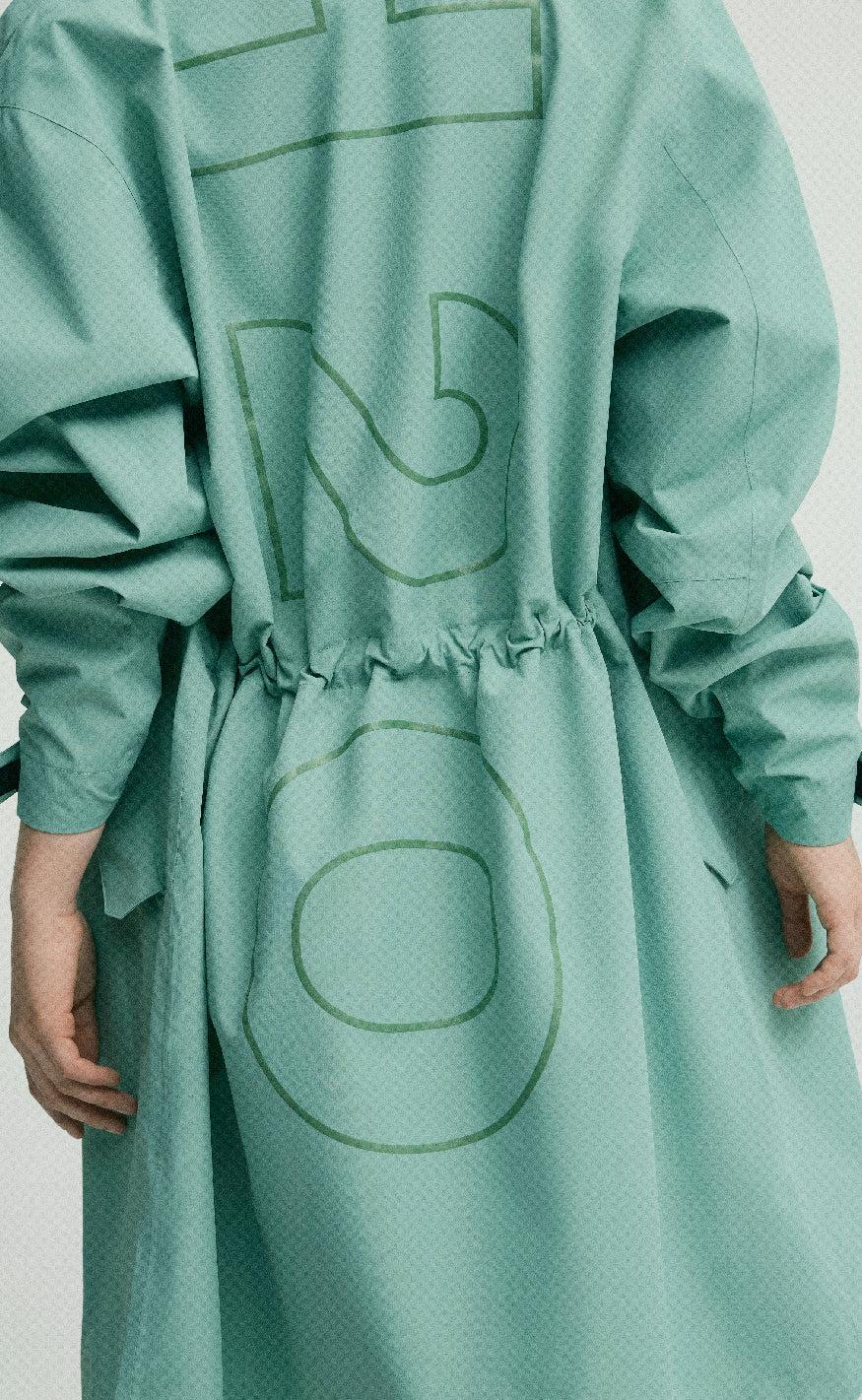 H2O Regnjakke - Rømø Long Unisex - Sea Grass