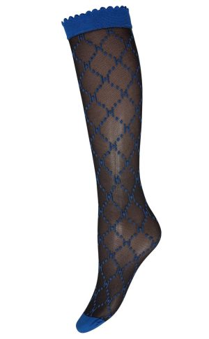 Hype The Detail Strømper - Knee High Logo - Navy Hot på udsalg