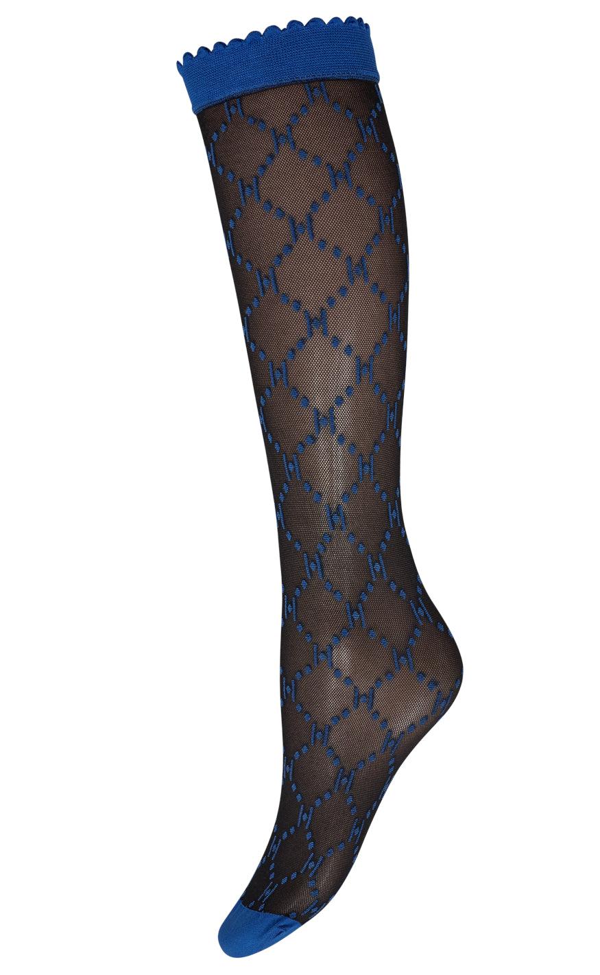 Hype The Detail Strømper - Knee High Logo - Navy Hot på udsalg
