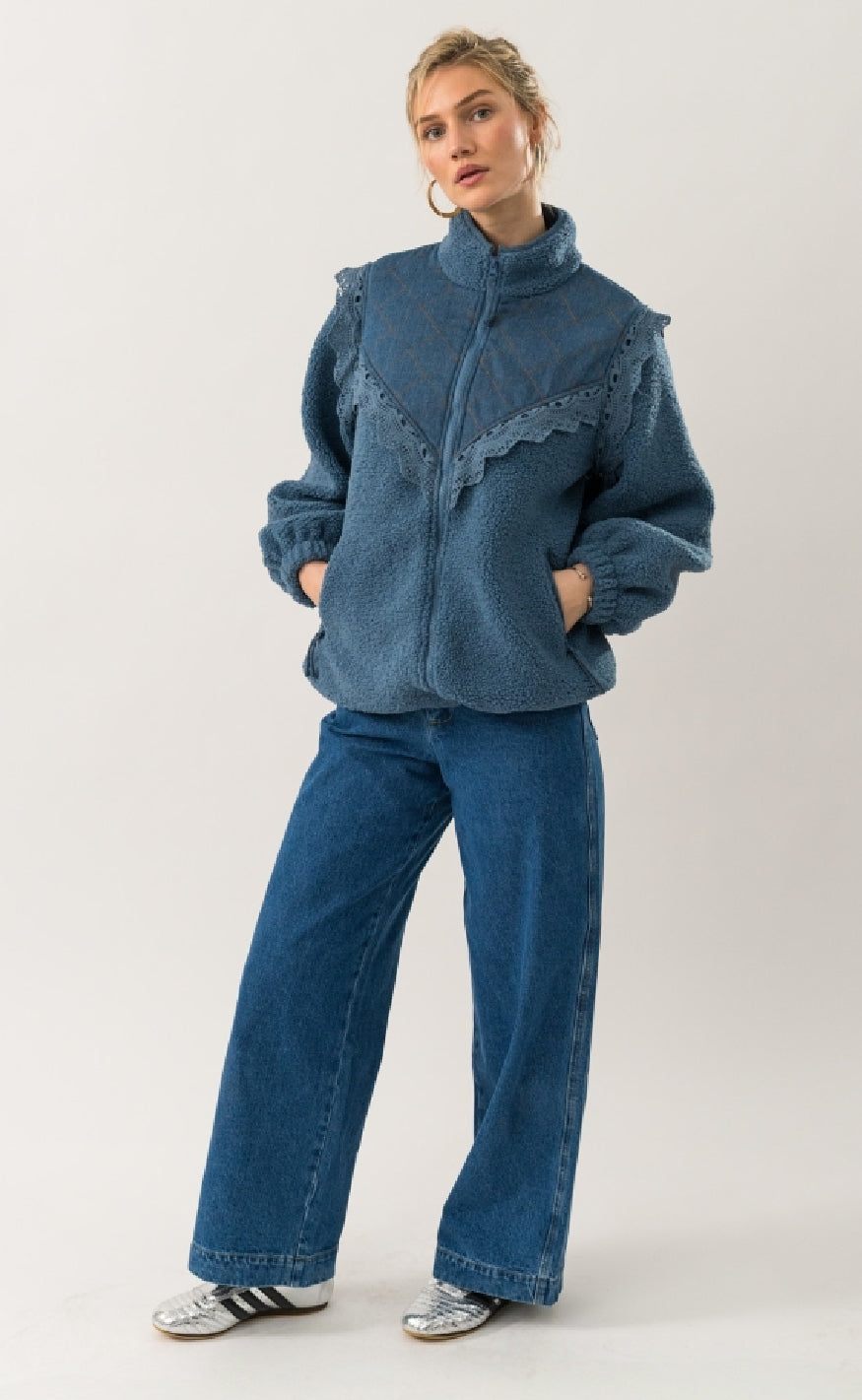 Lollys Laundry Jakke - Fall - Dusty Blue
