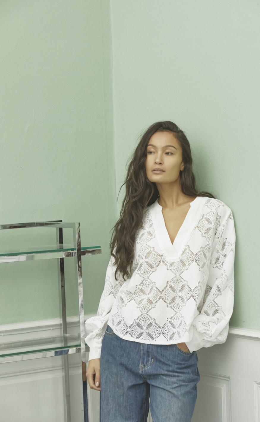 Love & Divine Bluse - Love1307 - Cream Lace