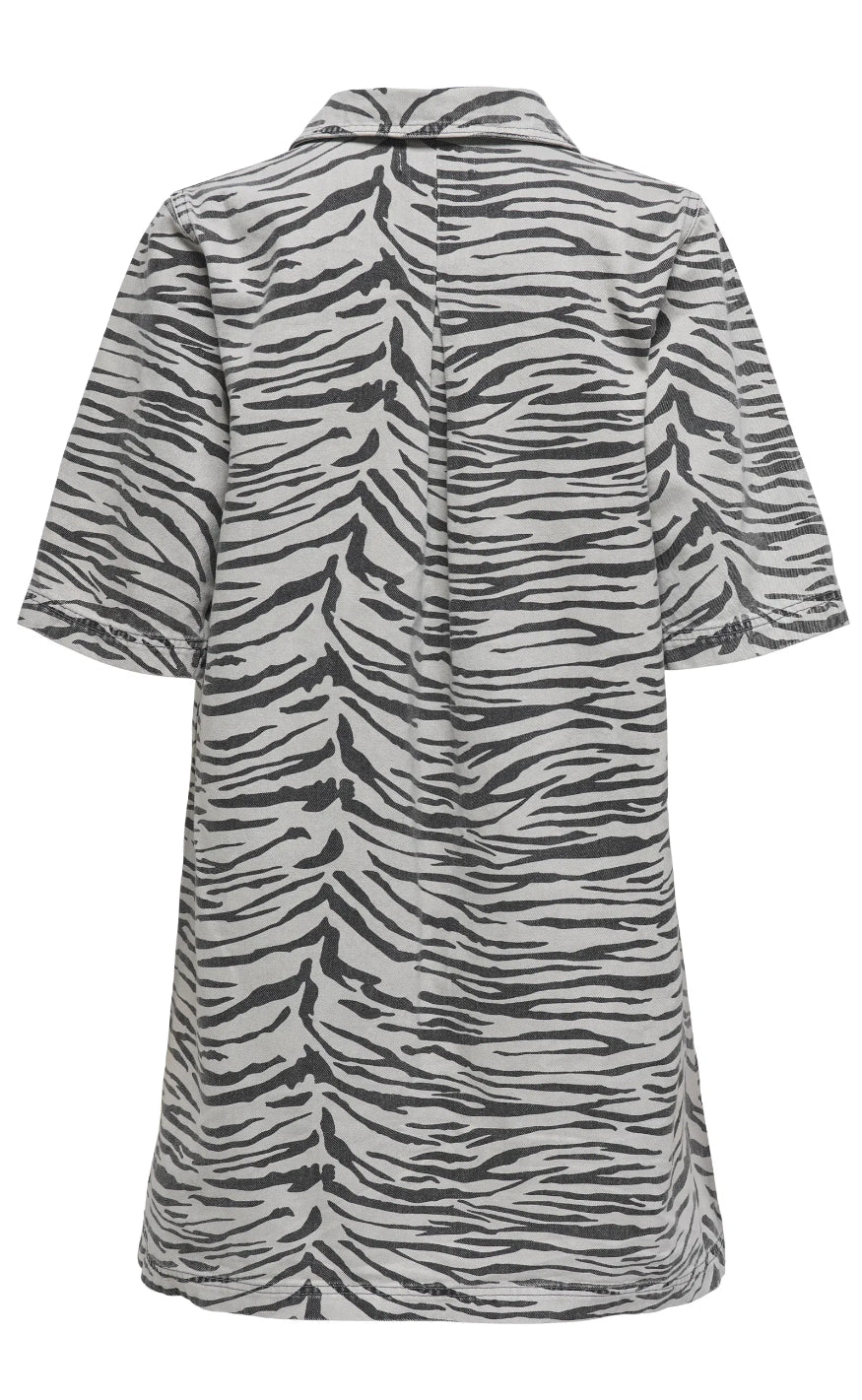 ONLY Kjole - Gry - Zebra Online nu