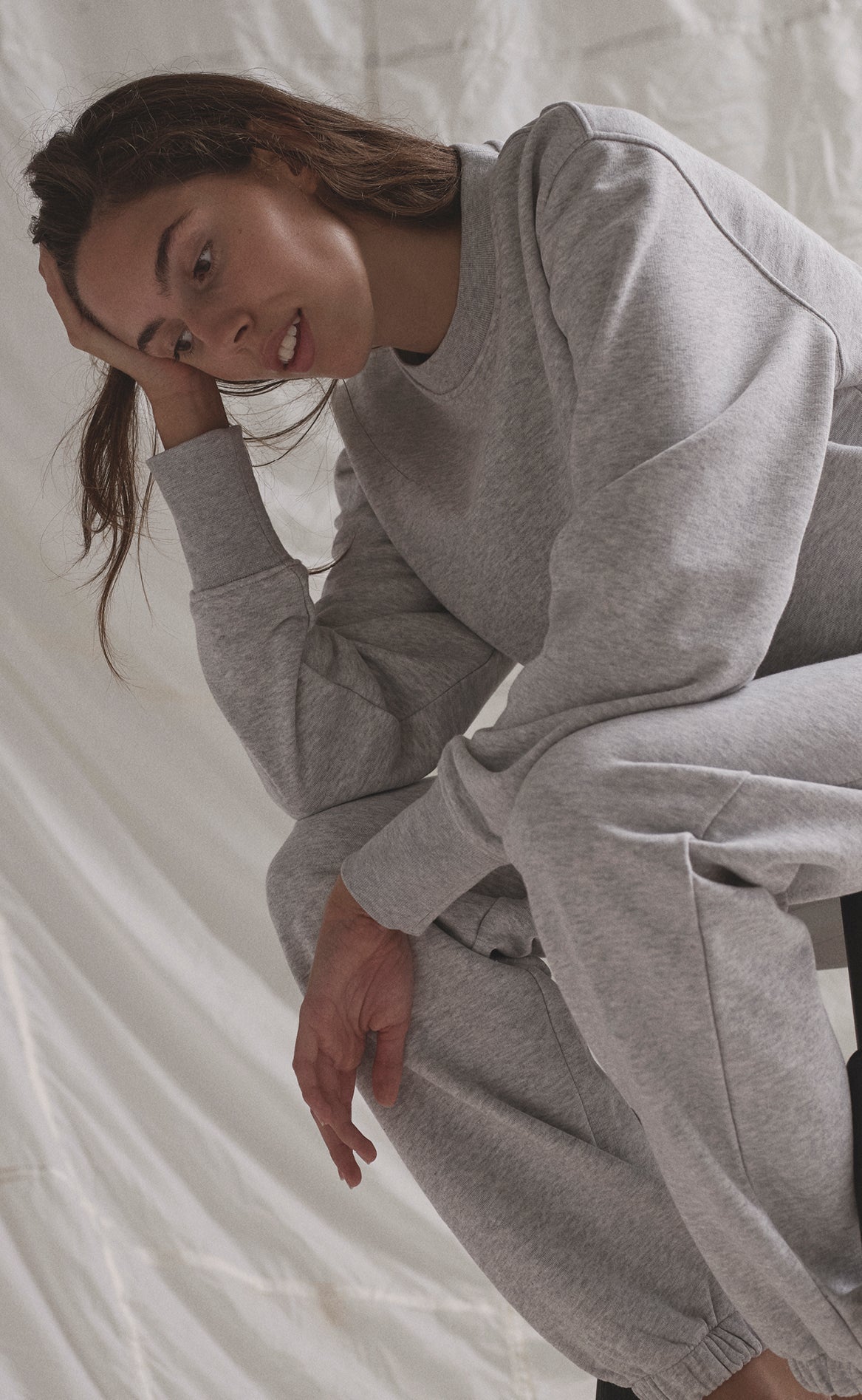 H2O Sweater - Base Sweat O'Neck - Light Grey Melange