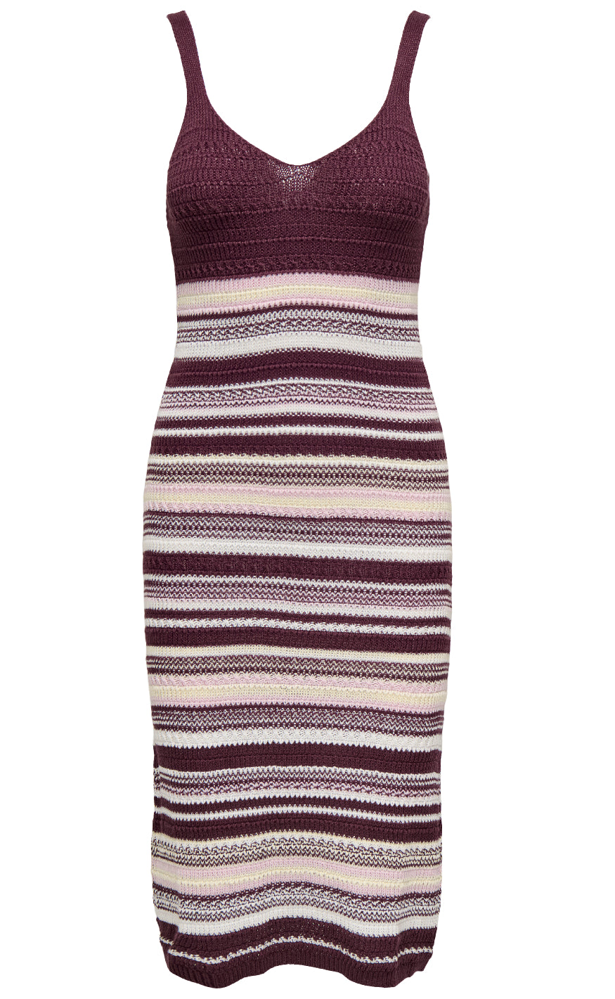 JDY Kjole - Tropical - Fig/Chalk Pink/Birch Online nu